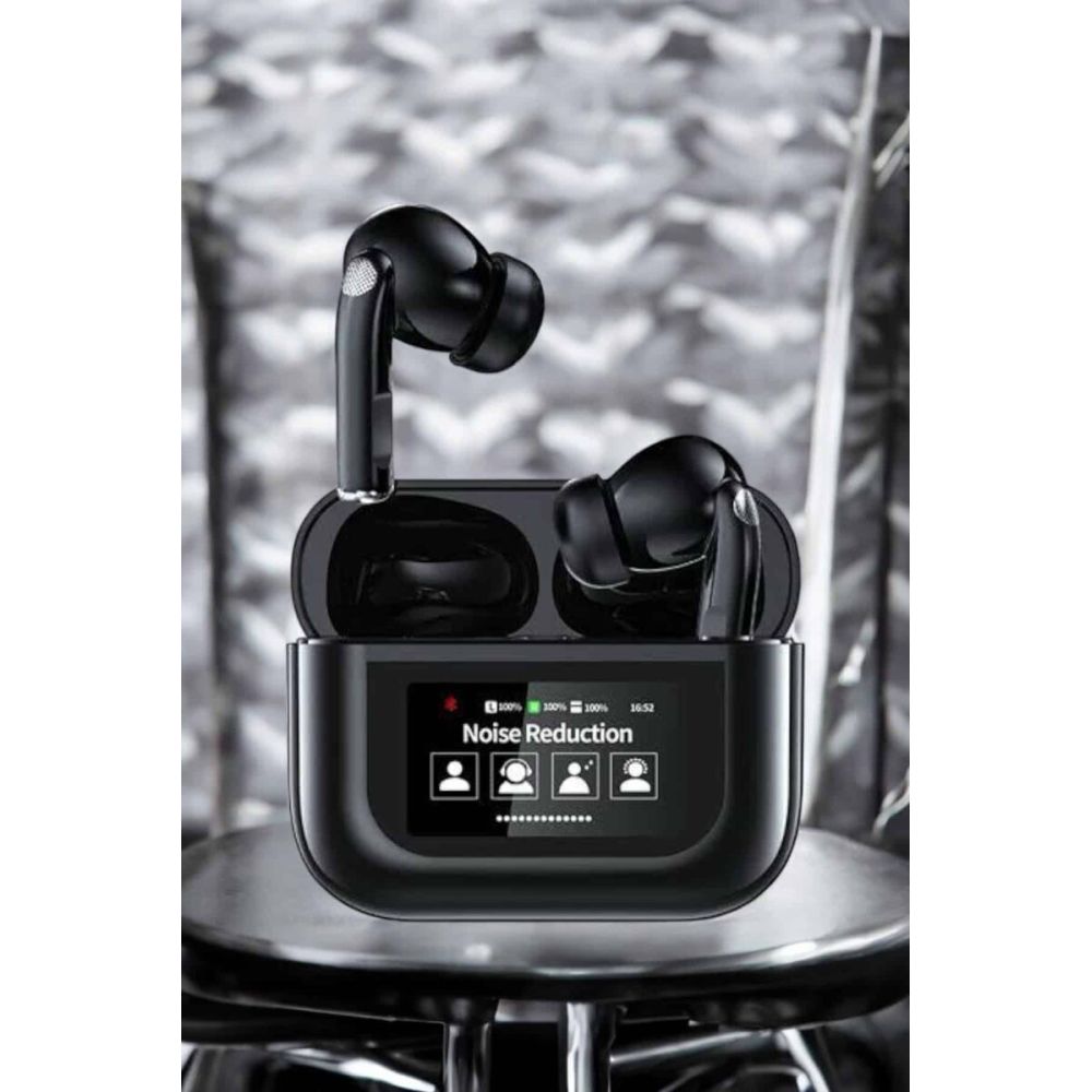 Kablosuz Bluetooth Kulaklık Ekranlı Uzun Şarj Süreli ANC Destekli