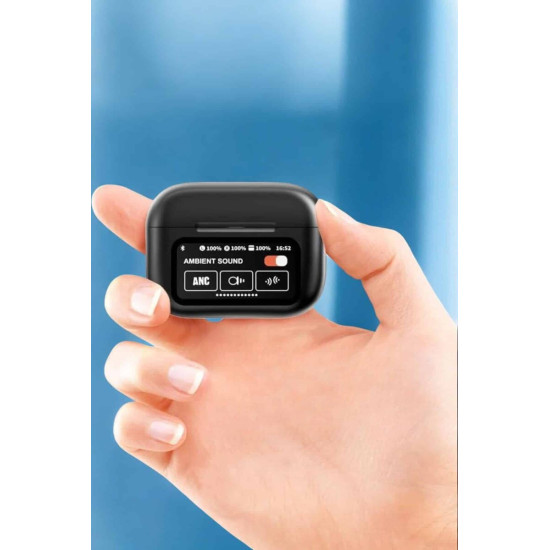 Bluetooth Kulaklık Kablosuz Ekranlı ANC/ENC Destekli Dokunmatik