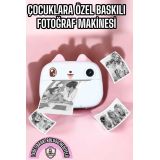 Çocuklar İçin Baskılı Mini Kamera 6 Kalem 5 Kağıt Rulosu Hediyeli Eğle