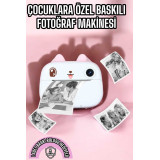 Çocuklar İçin Baskılı Mini Kamera 6 Kalem 5 Kağıt Rulosu Hediyeli Eğle