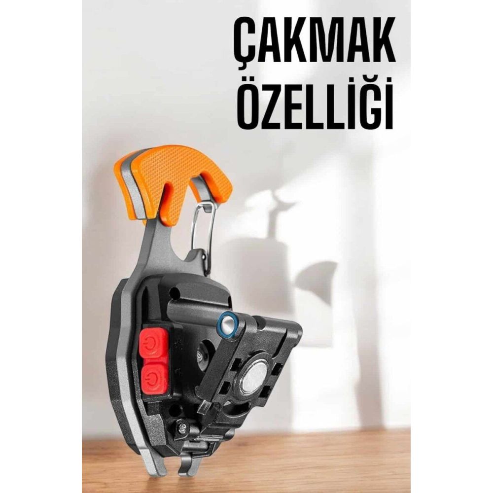 yeni nesil Kamp Feneri Çok Fonksiyonlu Fener Anahtarlık Usb Çakmaklı C