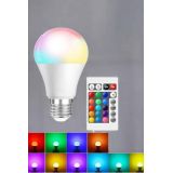 RGB Led Lamba Led Işık Ampul Renk Değiştirebilen 100 Watt
