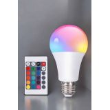 RGB Led Lamba Led Işık Ampul Renk Değiştirebilen 100 Watt