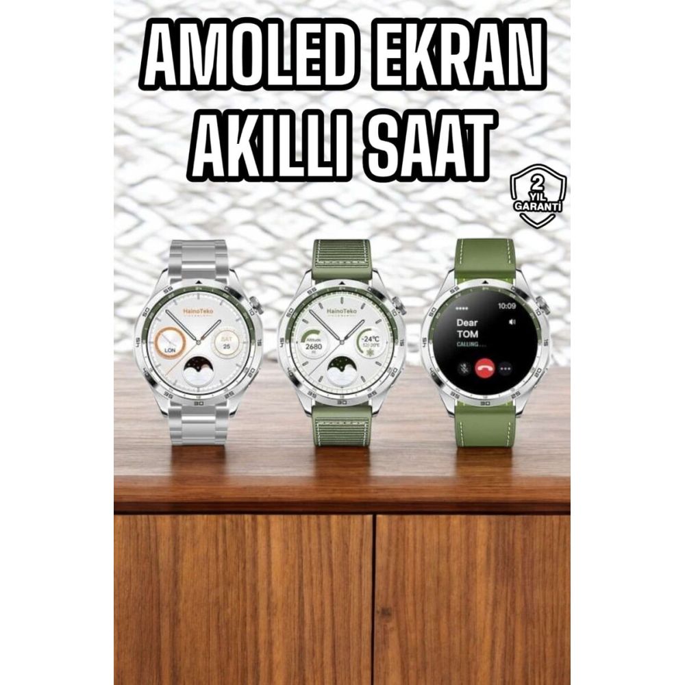 Akıllı Saat Sesli Görüşme Titreşimli Nabız Sensörlü Spor Modları