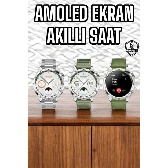 Saat Sesli Görüşme Uyku ve Sağlık Takibi NFC Uyumlu