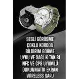 Saat Sesli Görüşme Uyku ve Sağlık Takibi NFC Uyumlu