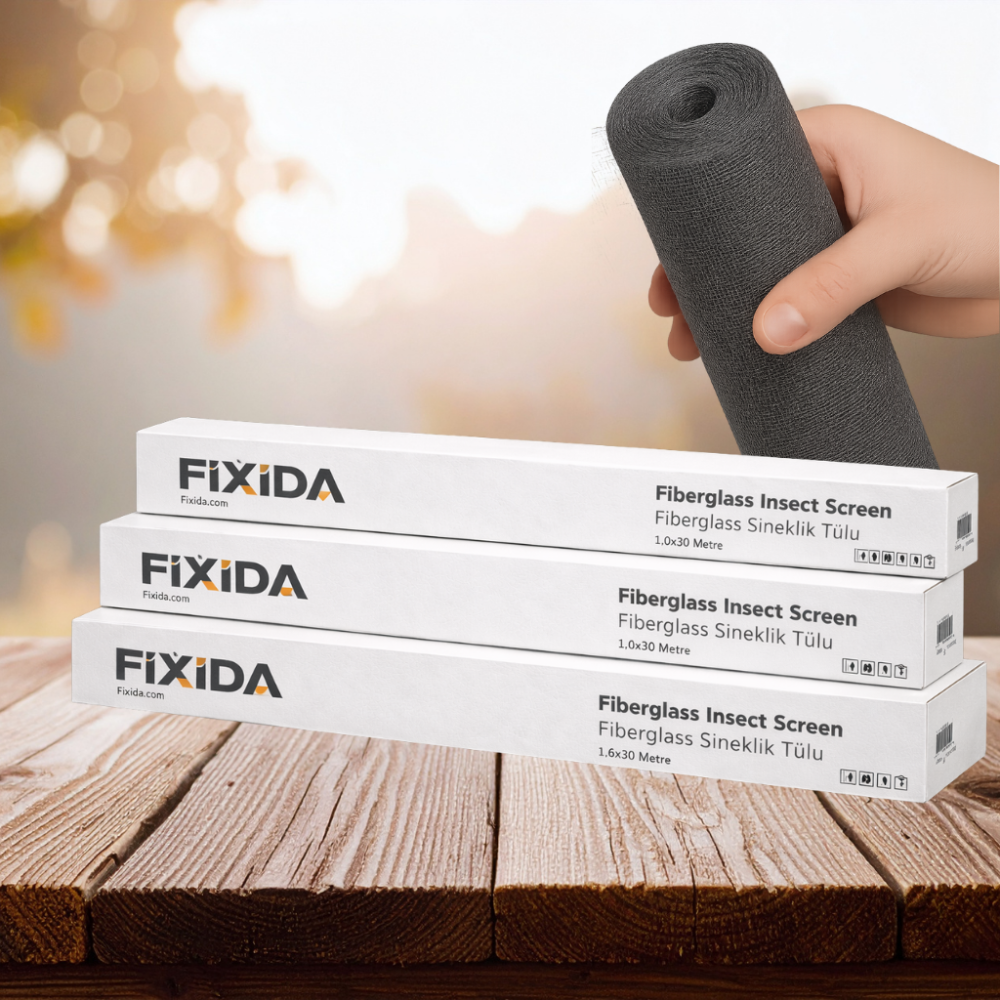 Fiberglass Sineklik Tülü / Teli 80 cm x 30 Metre – Dayanıklı ve Uzun Ömürlü