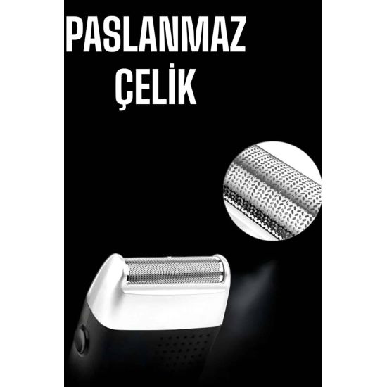 Tıraş Makinesi Islak Ve Kuru Kullanıma Uygun Kablosuz Taşınabilir