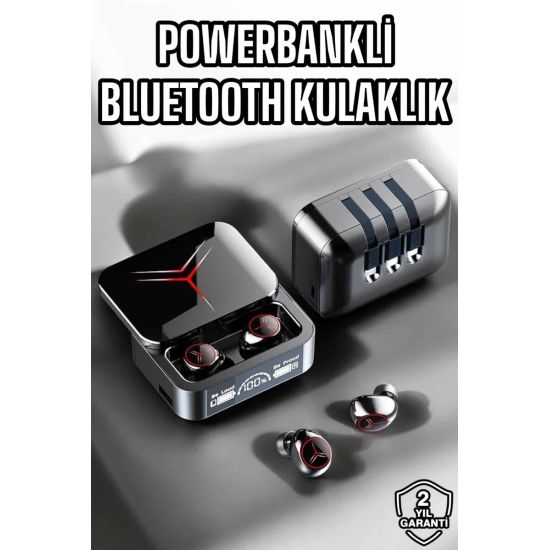 Yeni Nesil Powerbankli Bluetooth Bağlantılı Kablosuz Kulaklık
