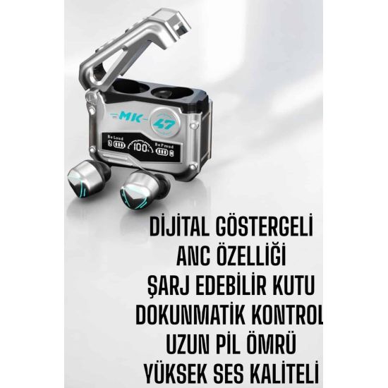 Oyuncu Kulaklığı Bluetooth Bağlantılı ANC Özelliği 5.0 Bluetooth