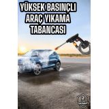 Bahçe ve Araba Yıkama Tabancası Su Basınçlı Hazneli Bataryalı Oto Yıka