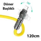 HOCO U118 Döner Başlıklı PD to iPhone Lightning Hızlı Şarj ve Veri Kab
