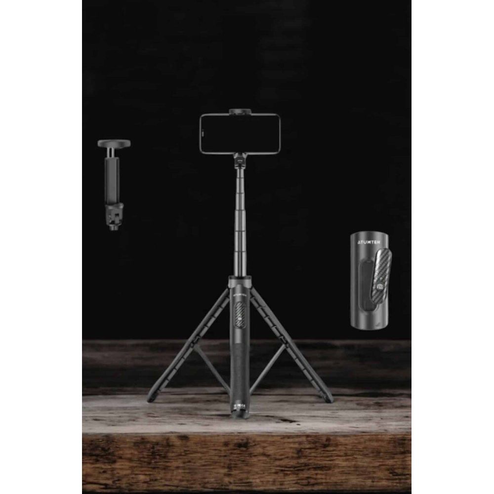 Tripod Kablosuz Bluetooth Bağlantılı Selfie Çubuğu 360 Derece Dönebile