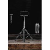 Tripod Kablosuz Bluetooth Bağlantılı Selfie Çubuğu 360 Derece Dönebile