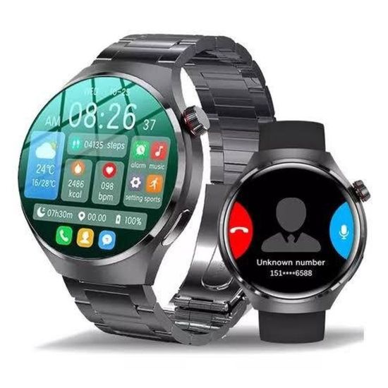 Akıllı Saat Metal Kordonlu GPS ve NFC Uyumlu Arama Cevaplayan