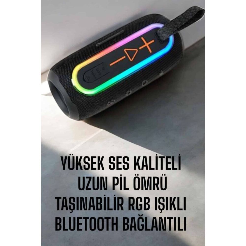 Çevreleyen Sesli RGB Destekli Kablosuz Taşınabilir Hoparlör