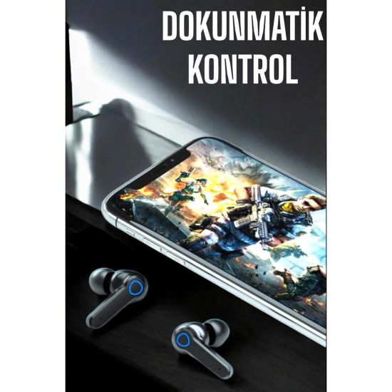 Kablosuz Bluetooth Kulaklık Dokunmatik Kontrol Uzun Pil Ömrü