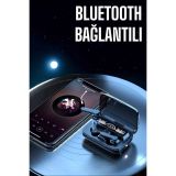 Bluetooth Kulaklık Powerbankli Dijital Göstergeli Dokunmatik Kontrol