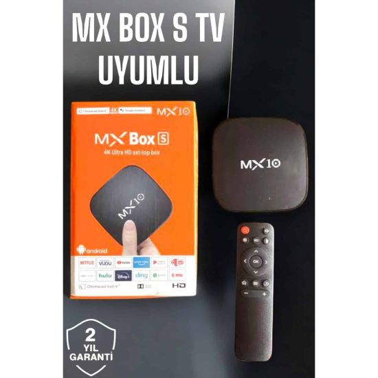 TV Box Android Uyumlu 4 Çekirdekli WİFİ Bağlantılı 4K