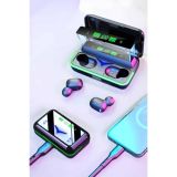 Powerbank Özellikli Kablosuz Bluetooth Kulaklık RGB Işıklı