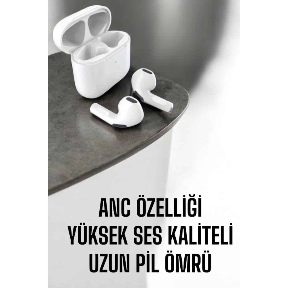 Yeni Nesil Pro Bluetooth Kulaklık Uzun Pil Ömrü Beyaz