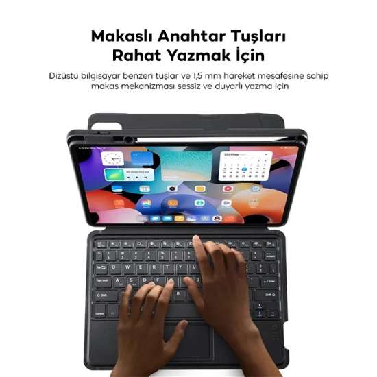DUX DUCIS Galaxy Tab S8+ / S7+ / S7 FE İçin Ayrılabilir Bluetooth Klav