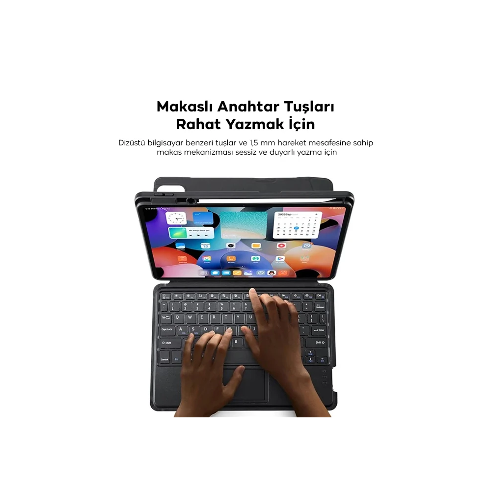 DUX DUCIS Galaxy Tab S8+ / S7+ / S7 FE İçin Ayrılabilir Bluetooth Klav