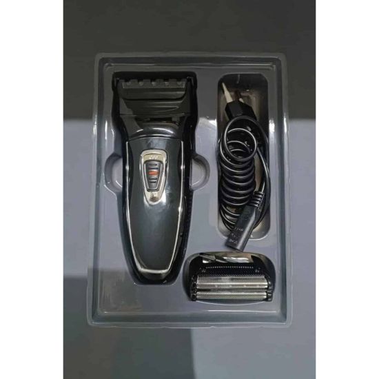 Profesyonel Saç ve Sakal Kesme Tıraş Makinesi USB Şarjlı Güçlü Motorlu