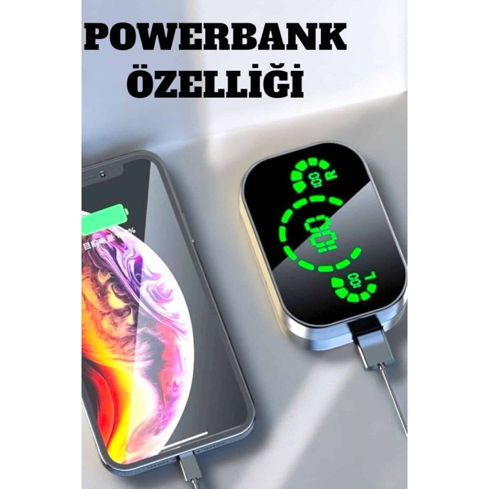 Bluetooth Kulaklık Çift Telefon Desteği ve Suya Dayanıklı Powerbankli