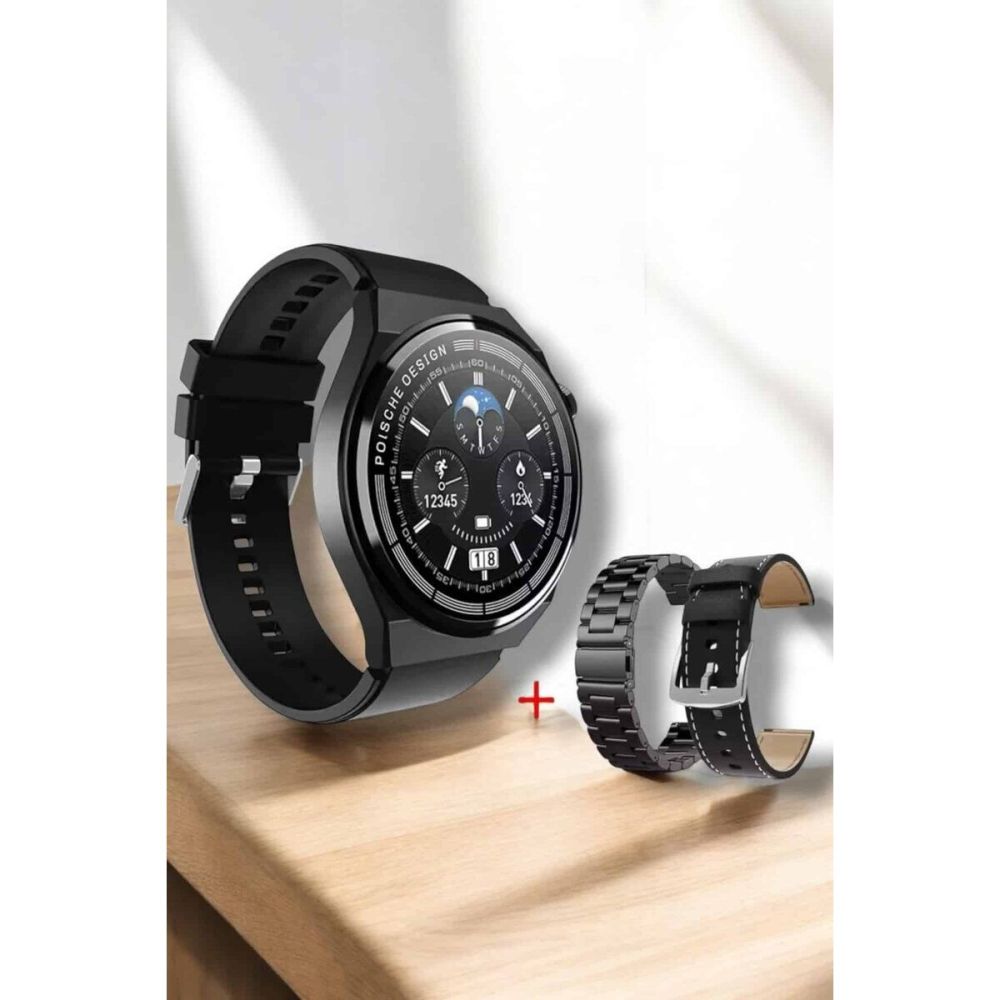 Akıllı Saat Sağlık ve Fitness Takibi Bluetooth Bağlantılı Dokunmatik E