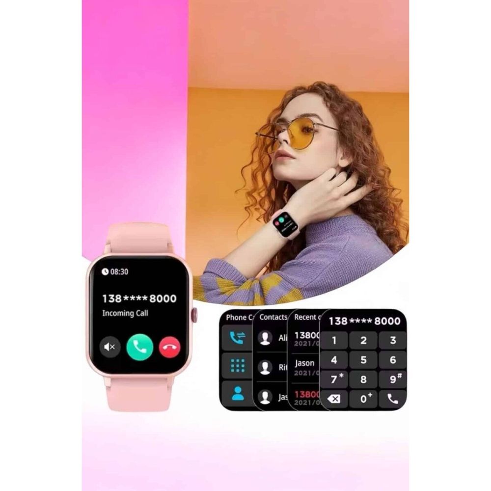 Akıllı Saat iOS ve Android ile Uyumlu Şık ve Çok Fonksiyonlu