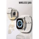 Bluetooth Bağlantılı 49MM Dokunmatik Akıllı Saat Sağlık ve Spor Takip 