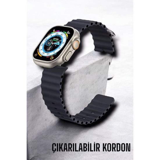 Bluetooth Bağlantılı Nabız Kan Basıncı Oksijen Ölçer Akıllı Saat
