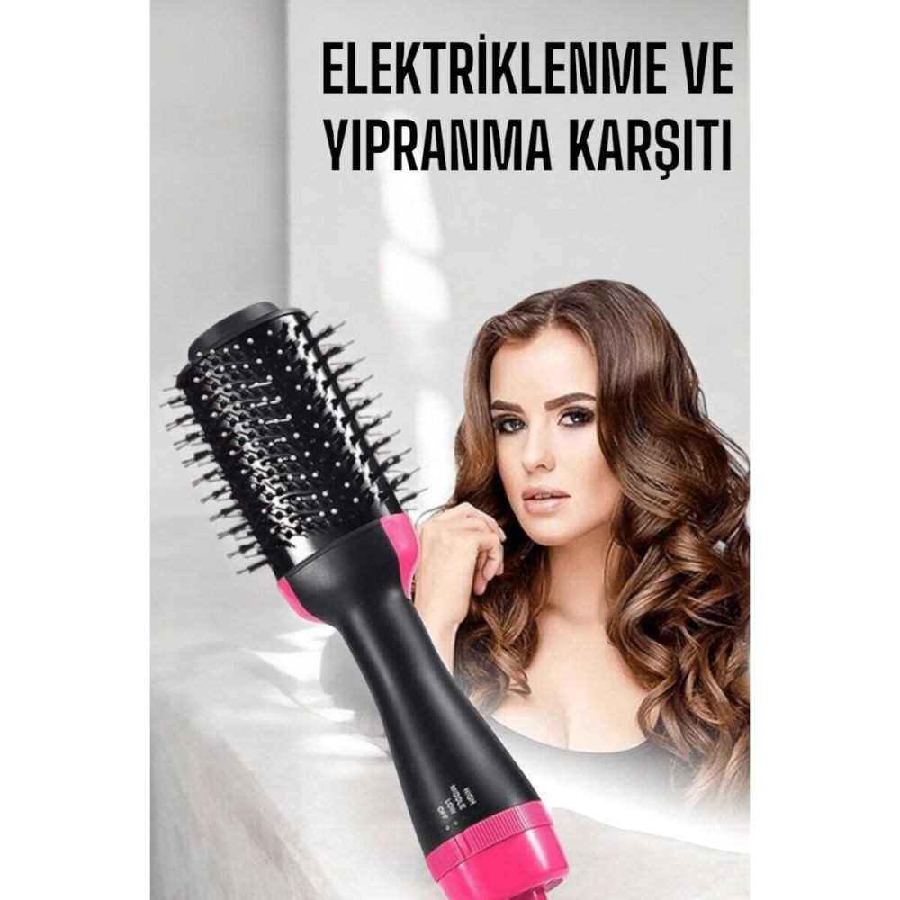 Fön Tarak Elektriklenmeyi Önleyen ve Parlaklık Veren Saç Şekillendiric