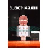 Kablosuz Bluetooth Karaoke Mikrofon USB ve AUX Girişli Yüksek Ses Kali