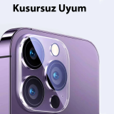 Ally iPhone 15 Pro-15 Pro Max Premium Kamera Lens Koruma Camı