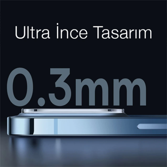 Ally iPhone 15 Pro-15 Pro Max Premium Kamera Lens Koruma Camı