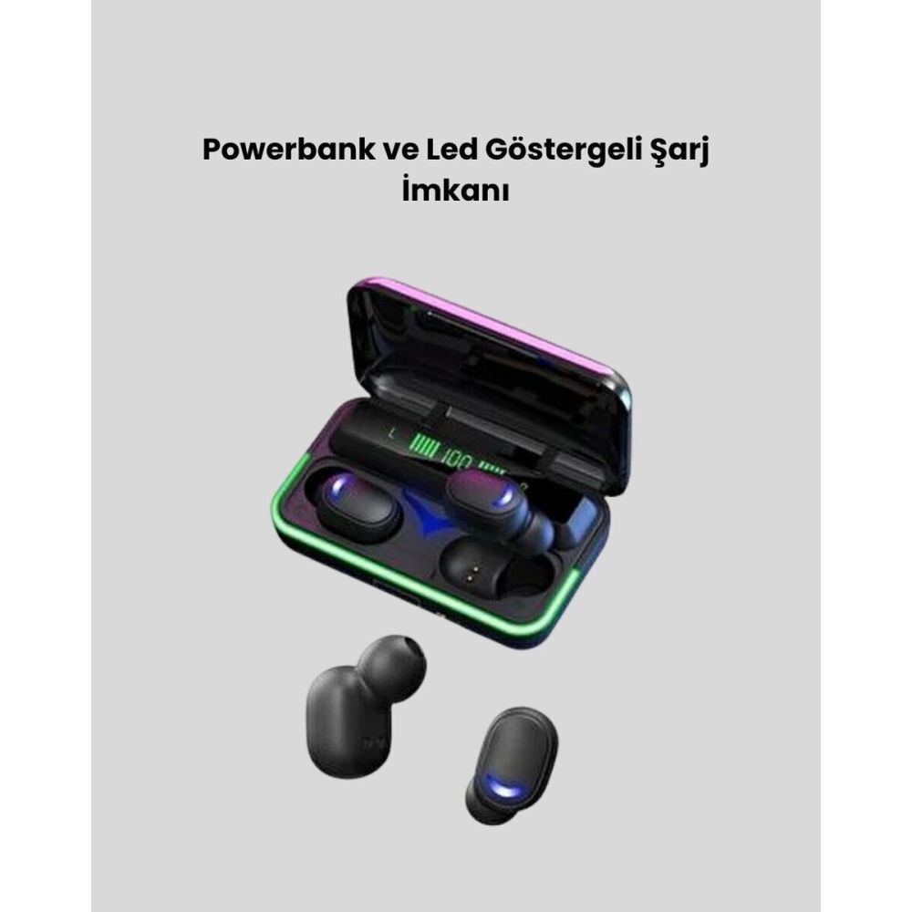 Oyun ve Müzik İçin E10 Bluetooth Kulaklık – 5.1 Bağlantı Uzun Pil Ömrü
