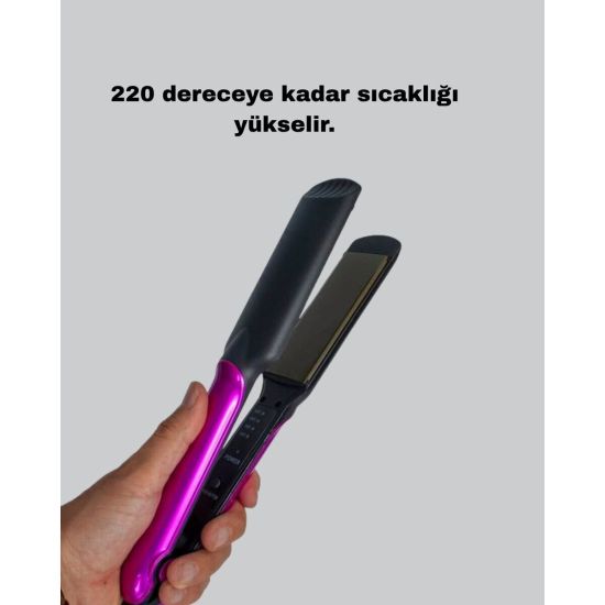 220°C Profesyonel Fön Tarağı – Negatif İyon Teknolojili 3 Isı Kademeli