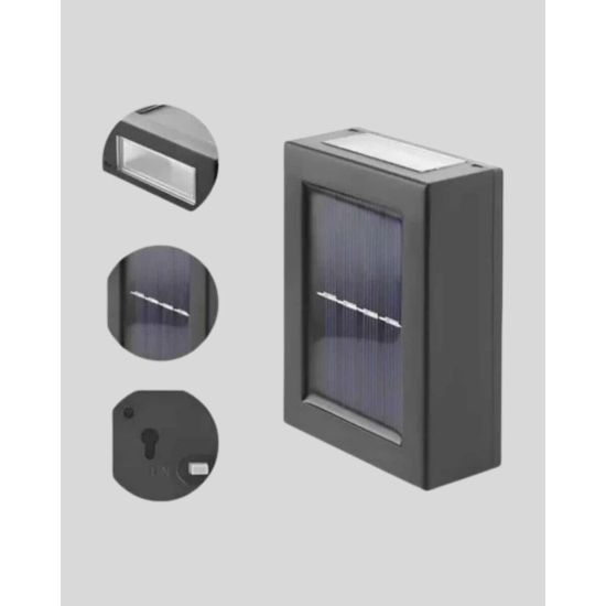 6 LED Güneş Enerjili Sensörlü Lamba – Akıllı Işık Sensörlü Enerji Tasa