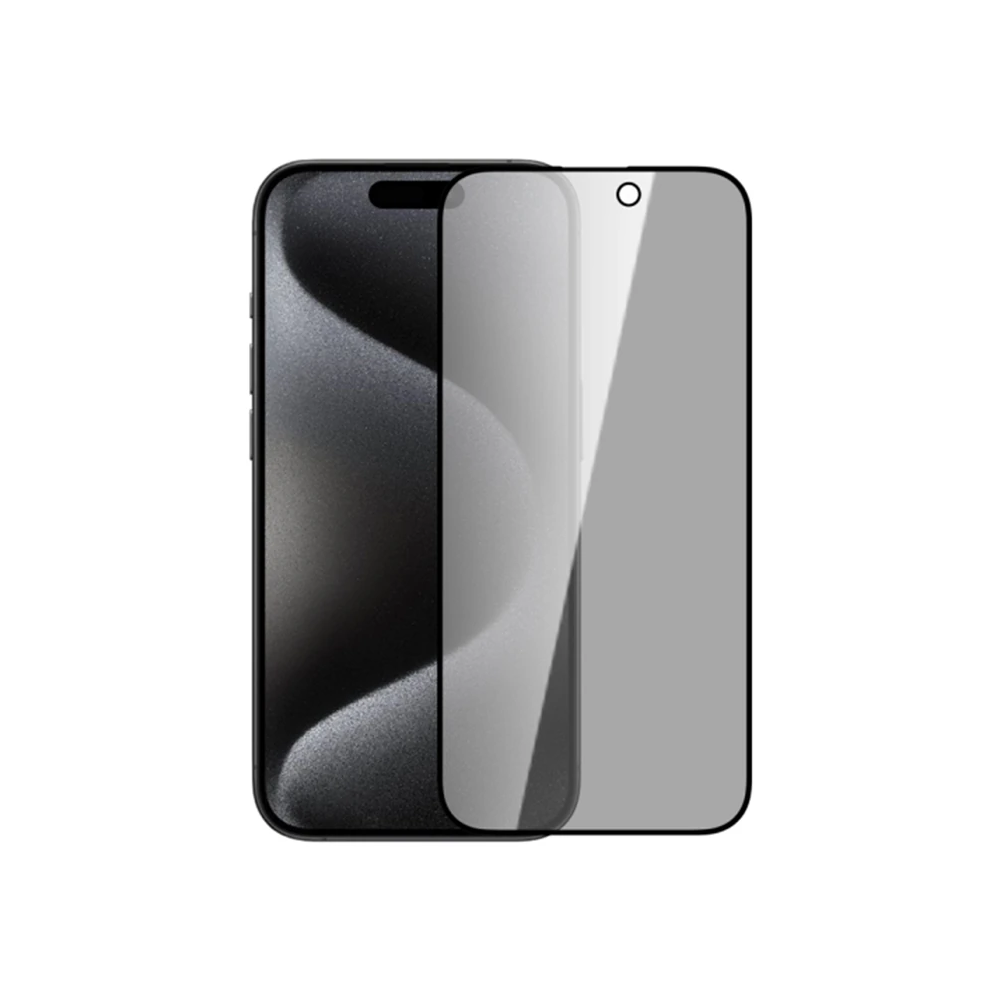 ALLY İPhone 15 Plus 3D Full Privacy Gizlilik Cam Ekran Koruyucu Anti-S