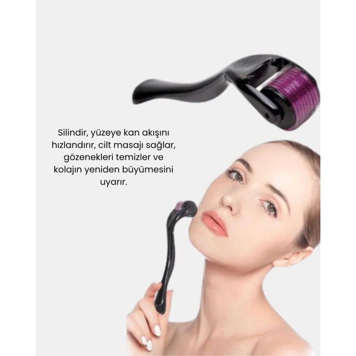 Dermaroller Titanyum 540 İğneli 1 mm Cilt Yenileme ve Anti Aging Etkis