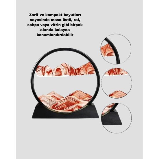 Dekoratif Kum Saati – Şık Masa Üstü Aksesuar Dayanıklı Malzeme Modern 