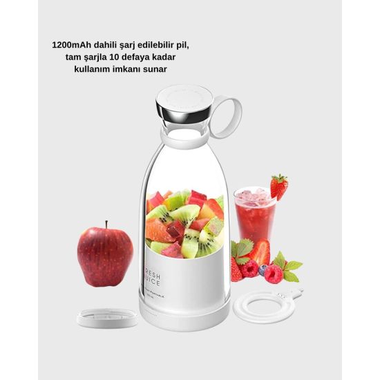 USB Şarjlı Kablosuz Blender – Taşınabilir Kompakt ve Çevre Dostu Meyve