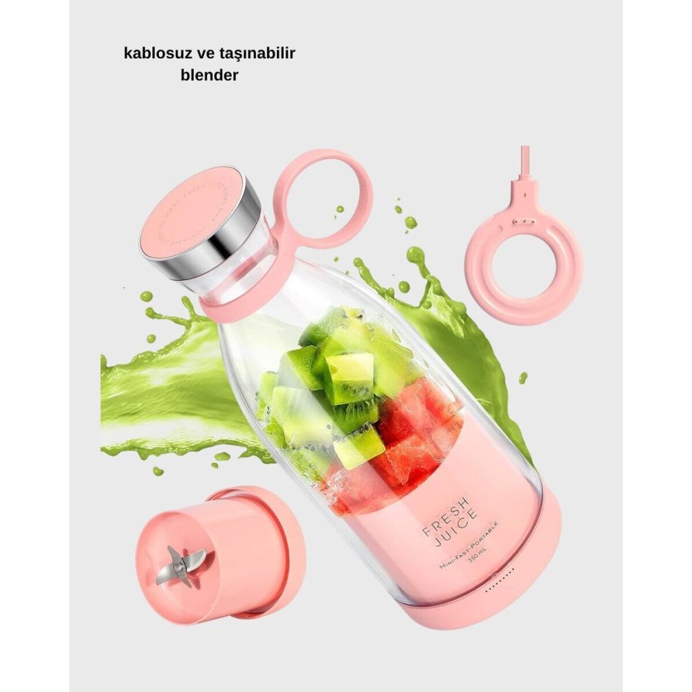 USB Şarjlı Kablosuz Blender – Taşınabilir Kompakt ve Çevre Dostu Meyve