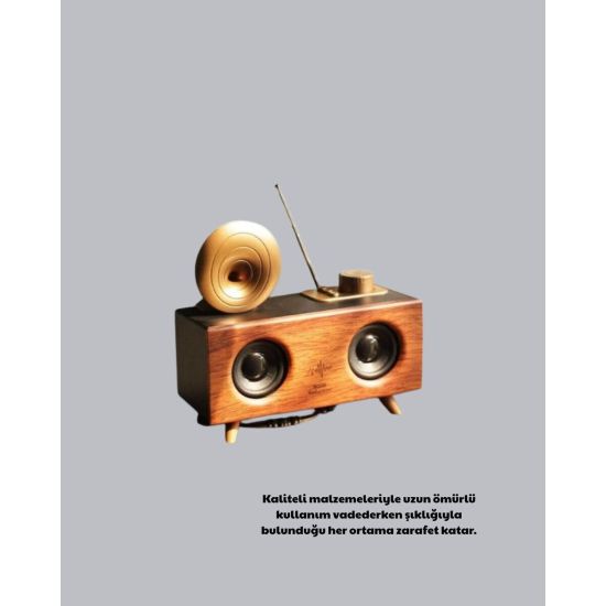 360 RGB LED'li Taşınabilir Bluetooth Hoparlör – Kırmızı USB/TF Destekl