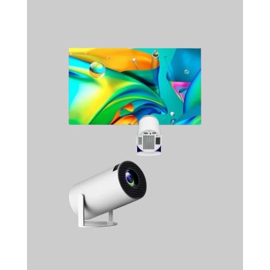 4K Destekli Full HD Projeksiyon Cihazı – 130 inç Geniş Ekran WiFi ve H