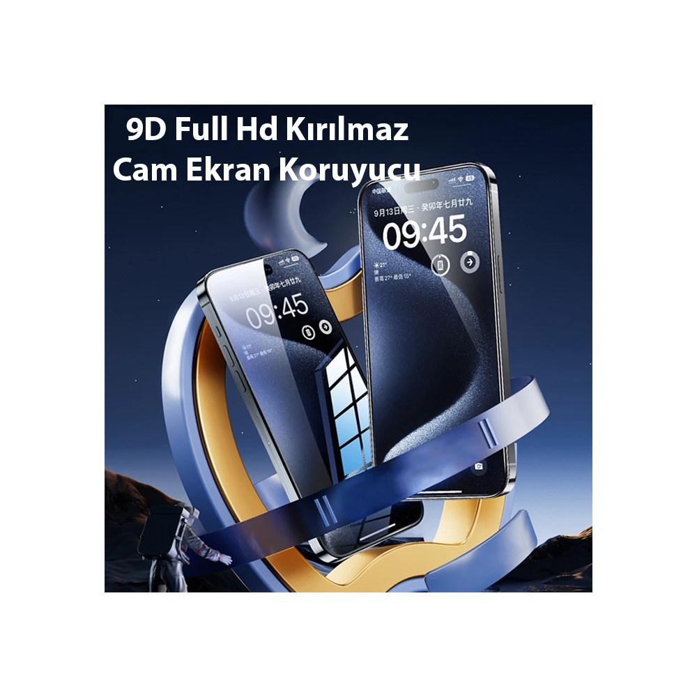 Ally iPhone 15 Pro Max Full Hd Kırılmaz Cam Ekran Koruyucu