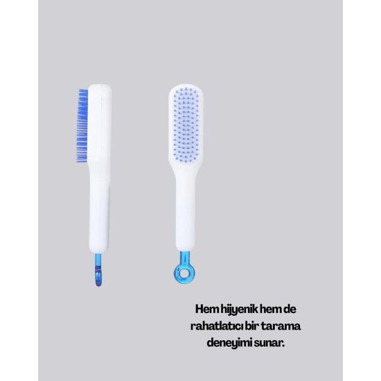 Pratik Mekanizmalı Saç Tarağı – Kendi Kendini Temizler Taşınabilir