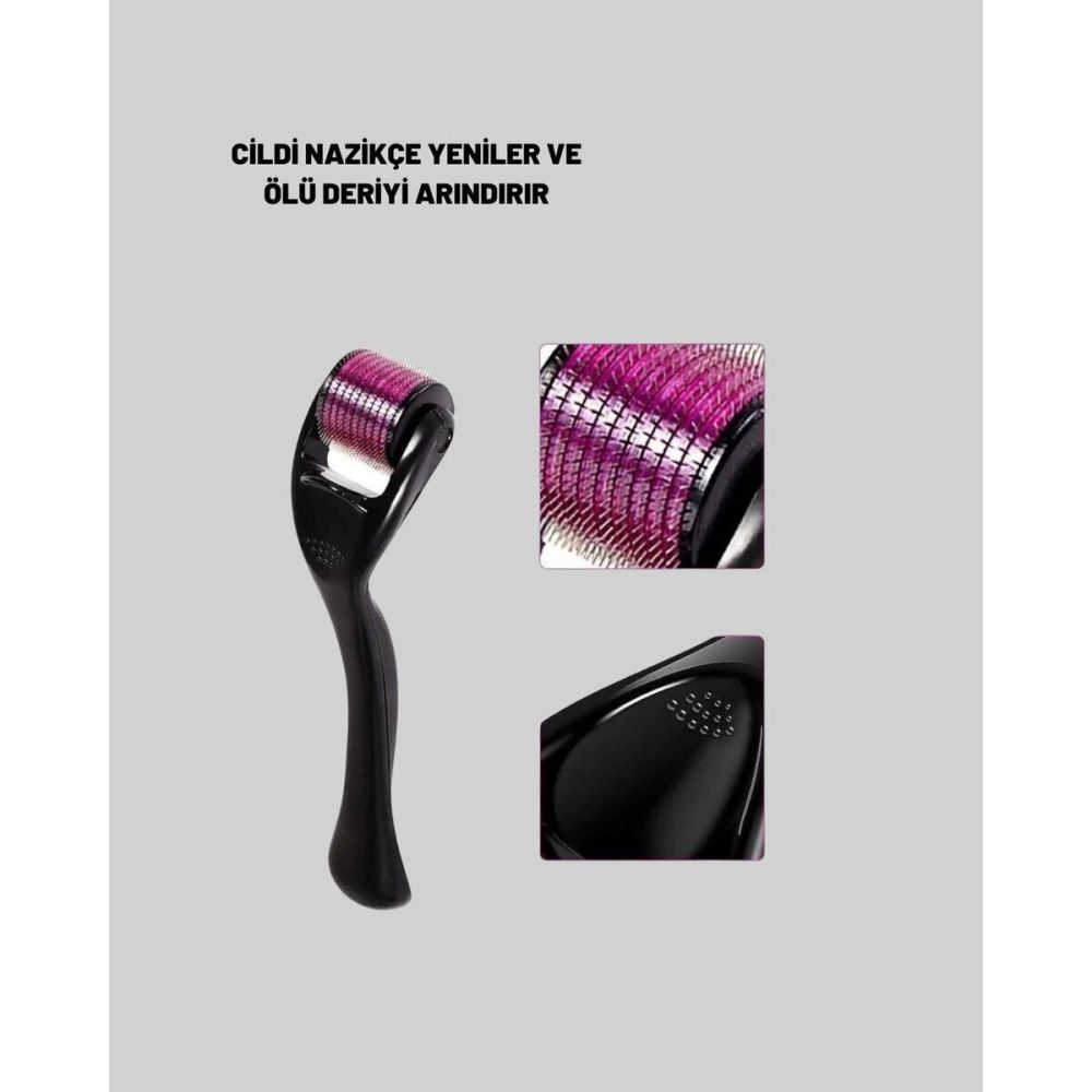 Ev Tipi Mikro İğneli Cilt Bakım Aleti – 1 mm Titanyum Roller